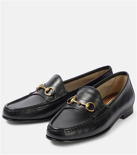 gucci men horsebit 1953 studs black|gucci 1953 horsebit loafer women's.